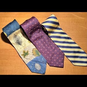 3 silky Ties from various creators